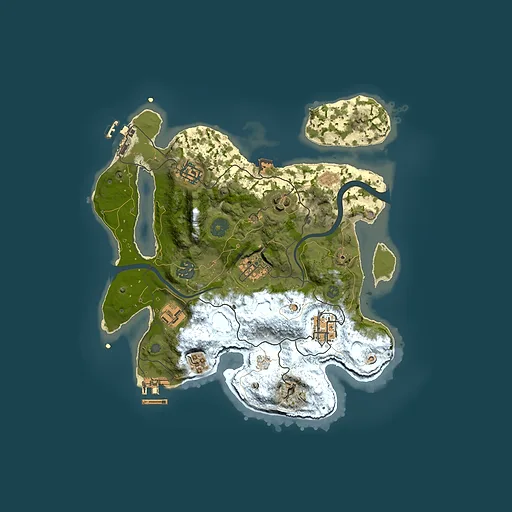 Rust map seed 533579218, 3000x3000m top-down preview