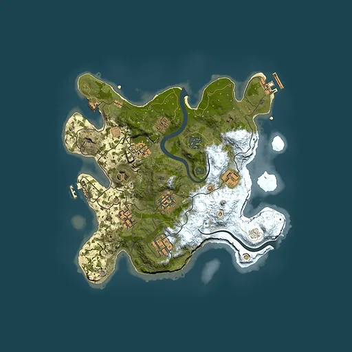 Rust map seed 537203310, 3000x3000m top-down preview