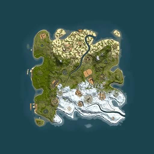 Rust map seed 1603674114, 3500x3500m top-down preview