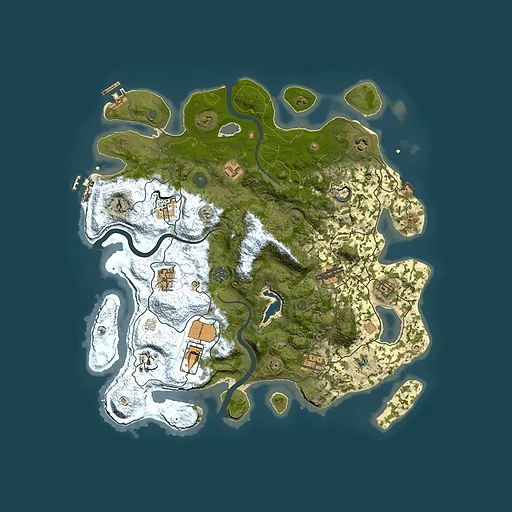 Rust map seed 1585329229, 4000x4000m top-down preview