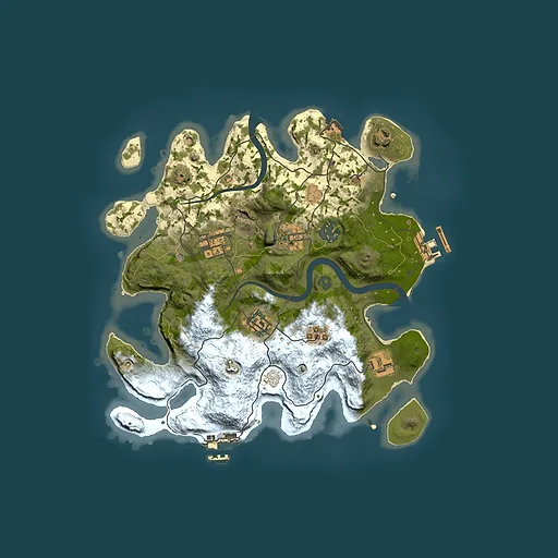 Rust map seed 144803772, 3000x3000m top-down preview