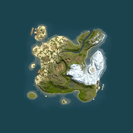 Rust map seed 739323699, 2500x2500m top-down preview