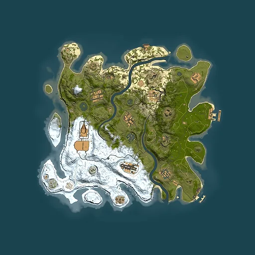 Rust map seed 1716965201, 3500x3500m top-down preview