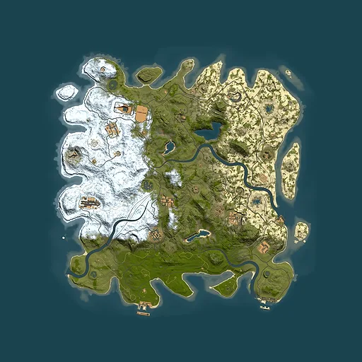 Rust map seed 1865966020, 4500x4500m top-down preview