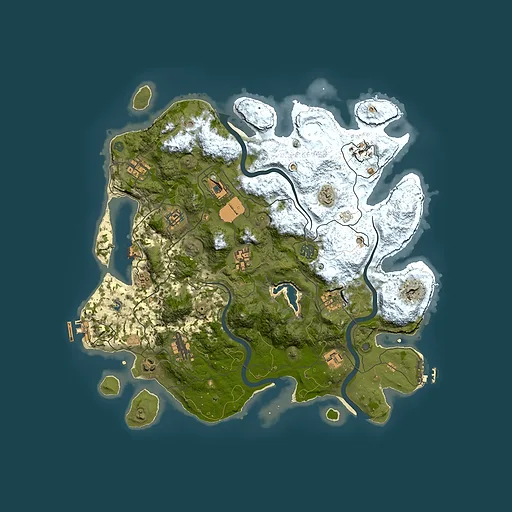Rust map seed 1315032934, 4000x4000m top-down preview