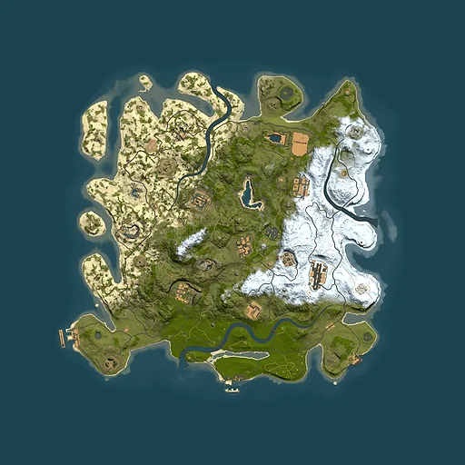 Rust map seed 1001155931, 4000x4000m top-down preview