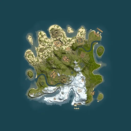 Rust map seed 1293323673, 3000x3000m top-down preview