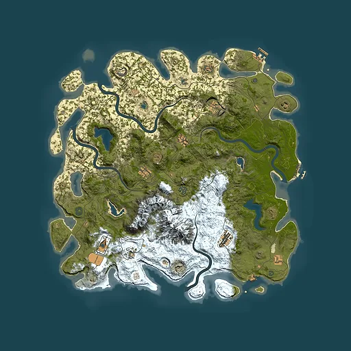Rust map seed 1717297235, 5000x5000m top-down preview