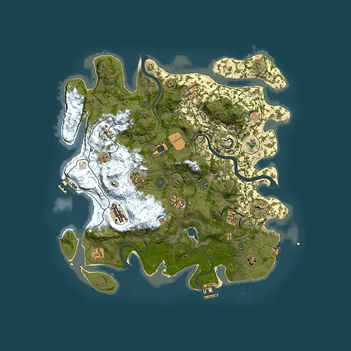 Rust map seed 658634316, 4000x4000m top-down preview