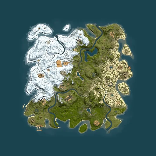 Rust map seed 212435784, 4500x4500m top-down preview