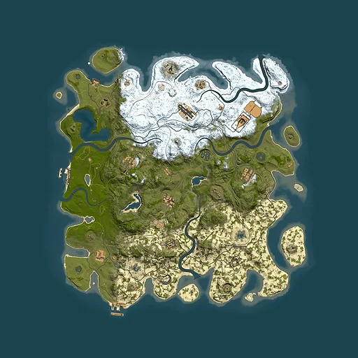 Rust map seed 811516051, 4500x4500m top-down preview