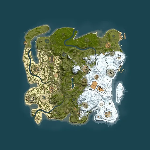 Rust map seed 1319684968, 4000x4000m top-down preview