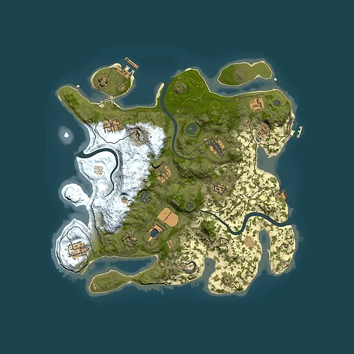 Rust map seed 2002412781, 3500x3500m top-down preview