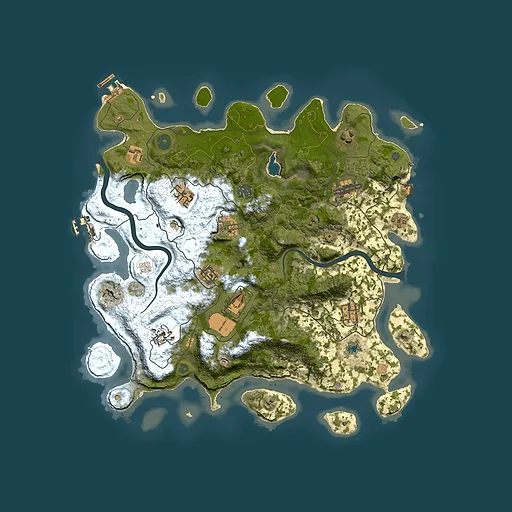 Rust map seed 463438913, 4000x4000m top-down preview