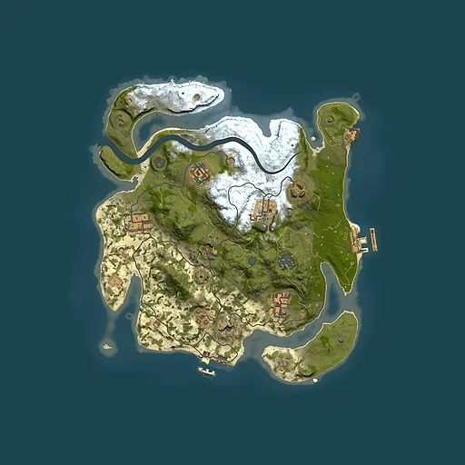 Rust map seed 618127185, 3000x3000m top-down preview