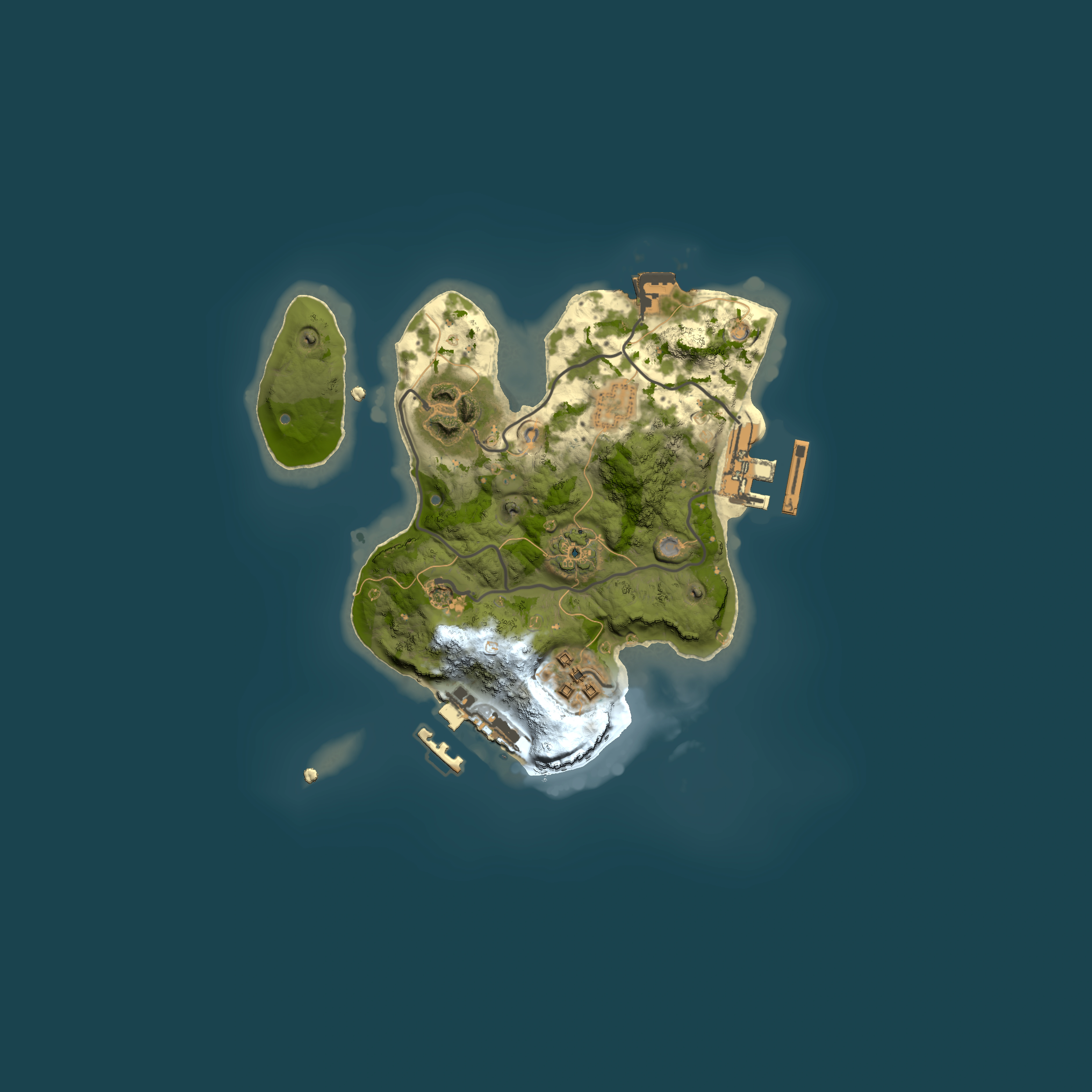 Full top-down render of Rust map seed 1544090471, 2000x2000m