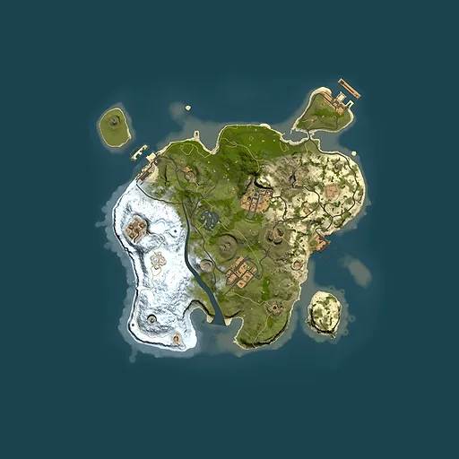 Rust map seed 1840065544, 2500x2500m top-down preview