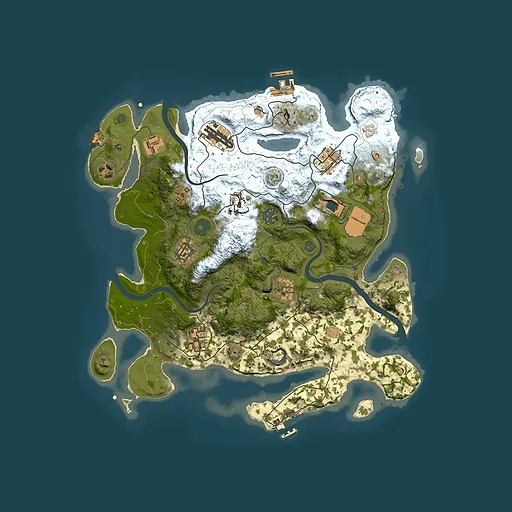 Rust map seed 1969532743, 3500x3500m top-down preview