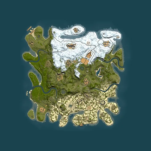 Rust map seed 973346552, 4000x4000m top-down preview