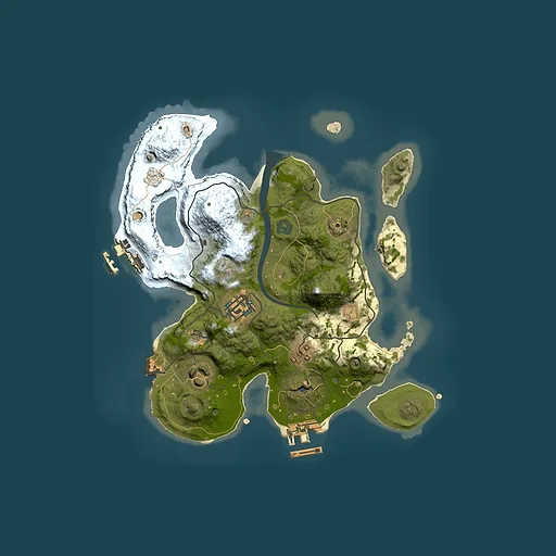 Rust map seed 1324693173, 2500x2500m top-down preview