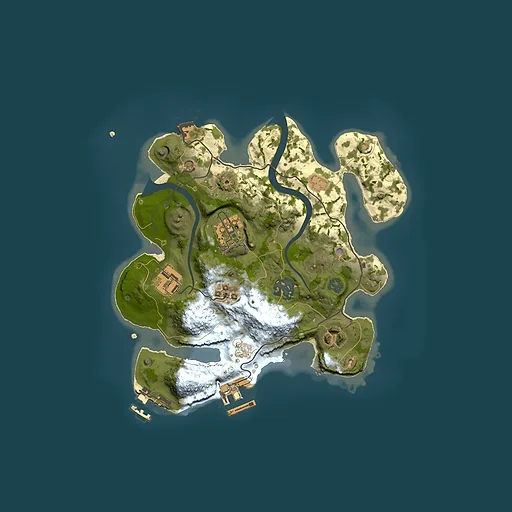 Rust map seed 803110158, 2500x2500m top-down preview