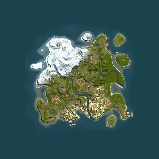 Rust map seed 804391720, 3000x3000m top-down preview
