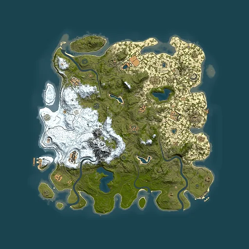 Rust map seed 641135141, 5000x5000m top-down preview