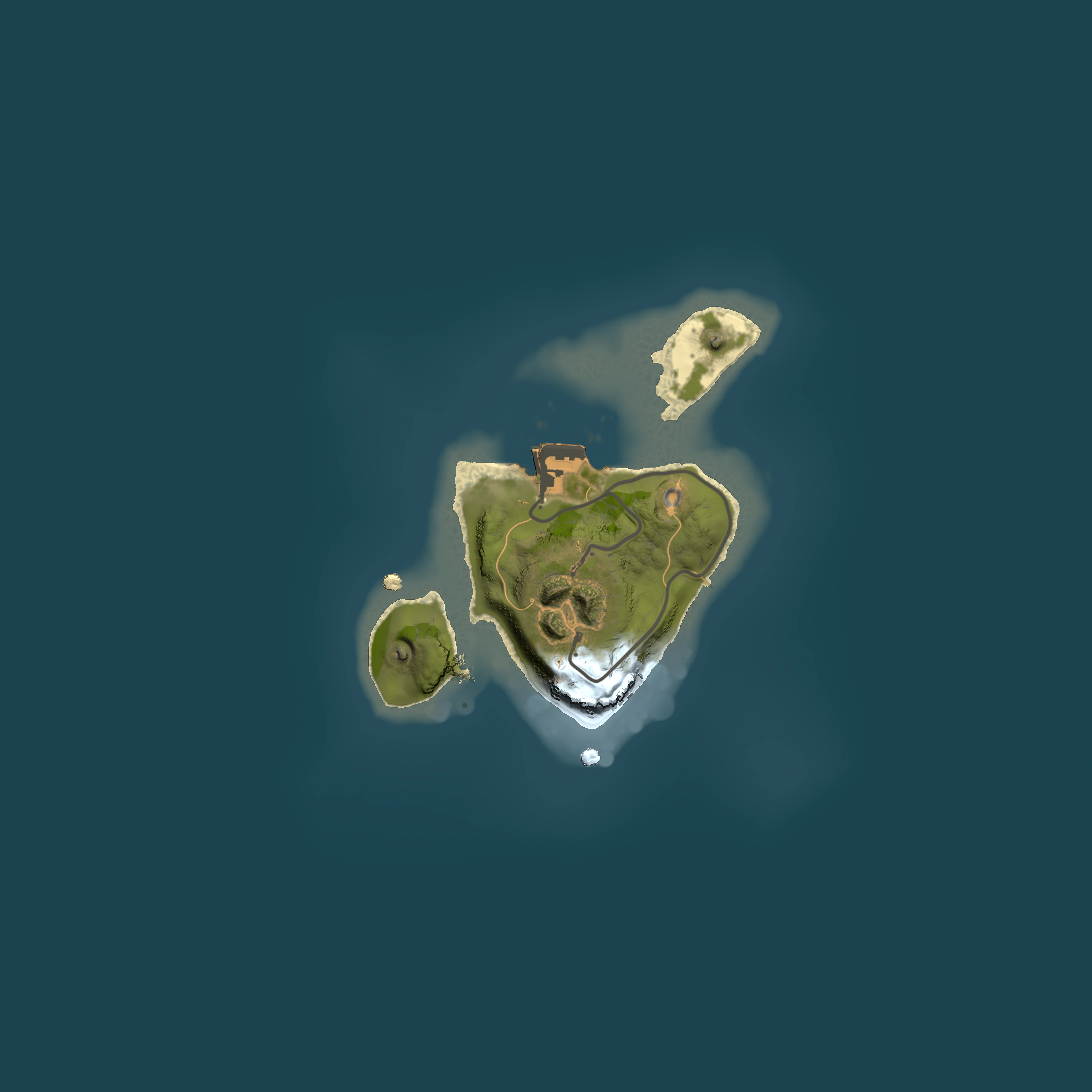 Full top-down render of Rust map seed 1898105949, 1500x1500m