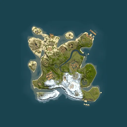 Rust map seed 1240611761, 2500x2500m top-down preview