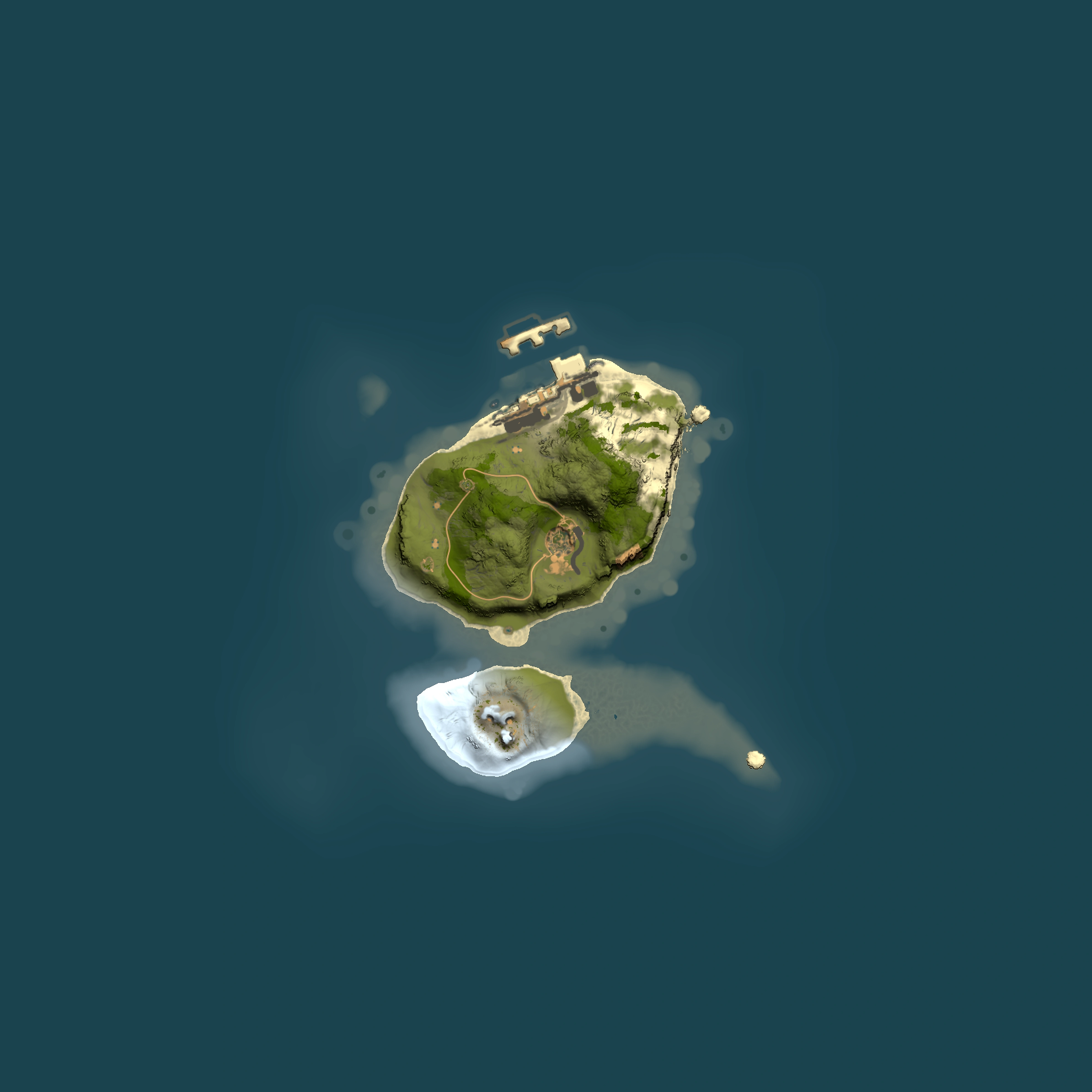 Full top-down render of Rust map seed 26986233, 1500x1500m