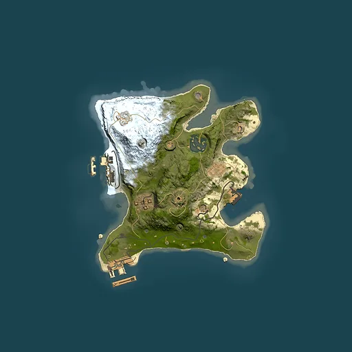 Rust map seed 319367466, 2000x2000m top-down preview