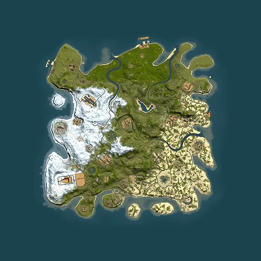 Rust map seed 700205695, 4000x4000m top-down preview