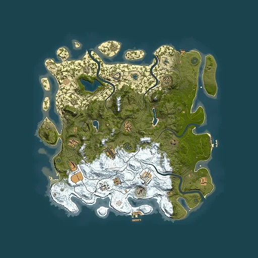 Rust map seed 2048520154, 4500x4500m top-down preview