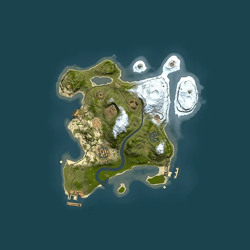Rust map seed 851962085, 2500x2500m top-down preview