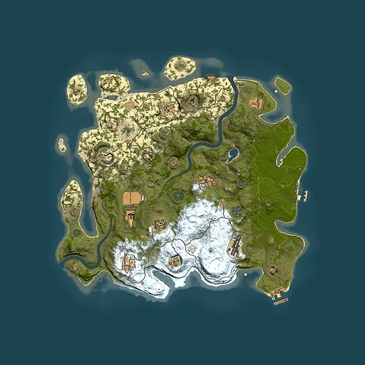 Rust map seed 216083124, 4000x4000m top-down preview