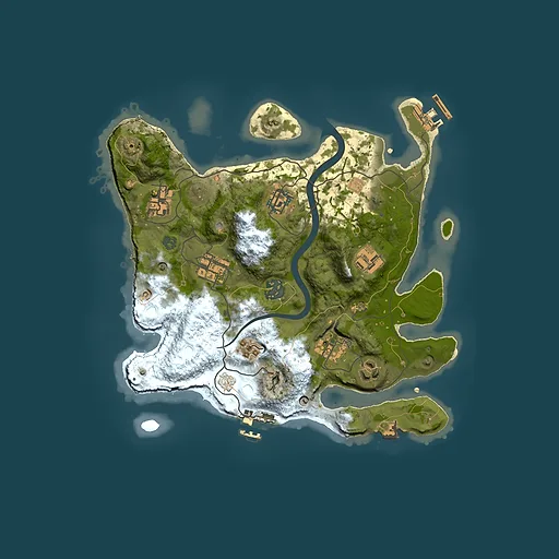 Rust map seed 81920518, 3000x3000m top-down preview