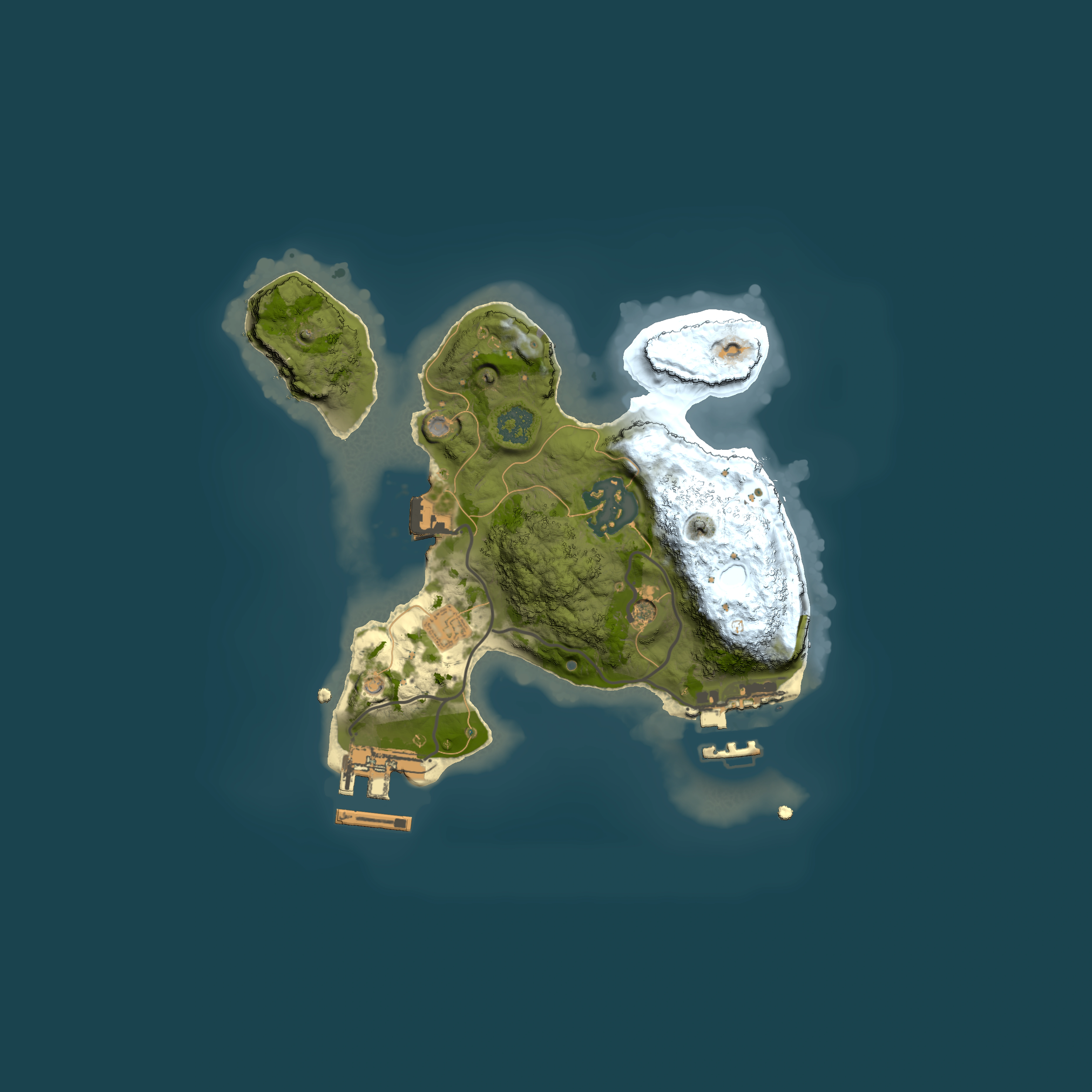 Full top-down render of Rust map seed 811793104, 2000x2000m