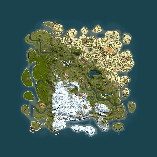 Rust map seed 1306231825, 4500x4500m top-down preview