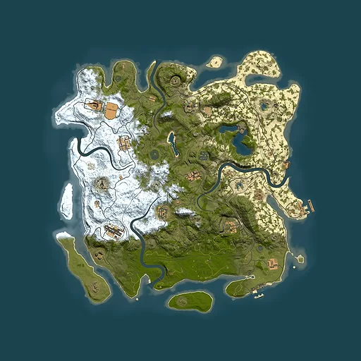 Rust map seed 69422778, 4500x4500m top-down preview
