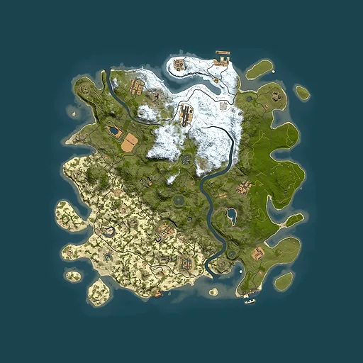 Rust map seed 894235555, 4000x4000m top-down preview