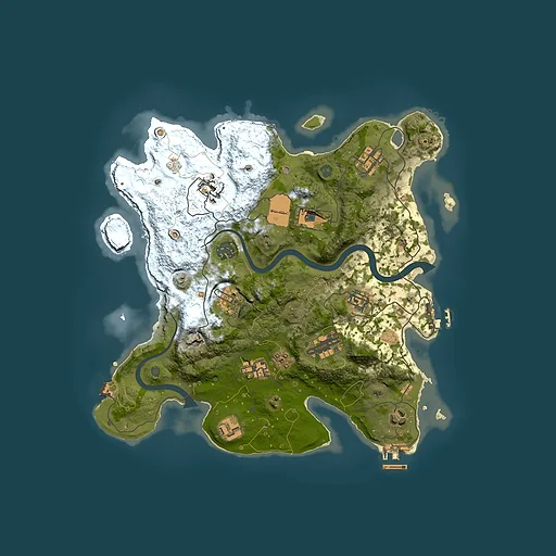 Rust map seed 1507791676, 3500x3500m top-down preview