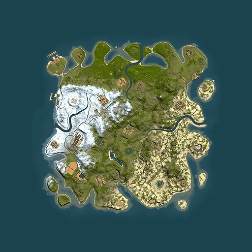 Rust map seed 1139984451, 4000x4000m top-down preview