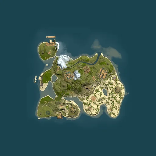Rust map seed 325570877, 2500x2500m top-down preview