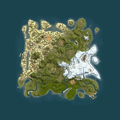 Rust map seed 1817023481, 4000x4000m top-down preview