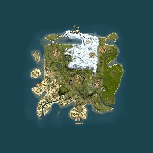 Rust map seed 416780599, 3000x3000m top-down preview