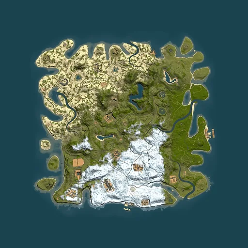 Rust map seed 2067615504, 4500x4500m top-down preview