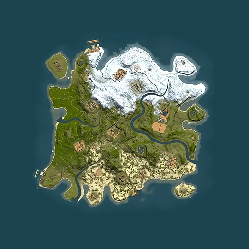 Rust map seed 635148211, 3500x3500m top-down preview