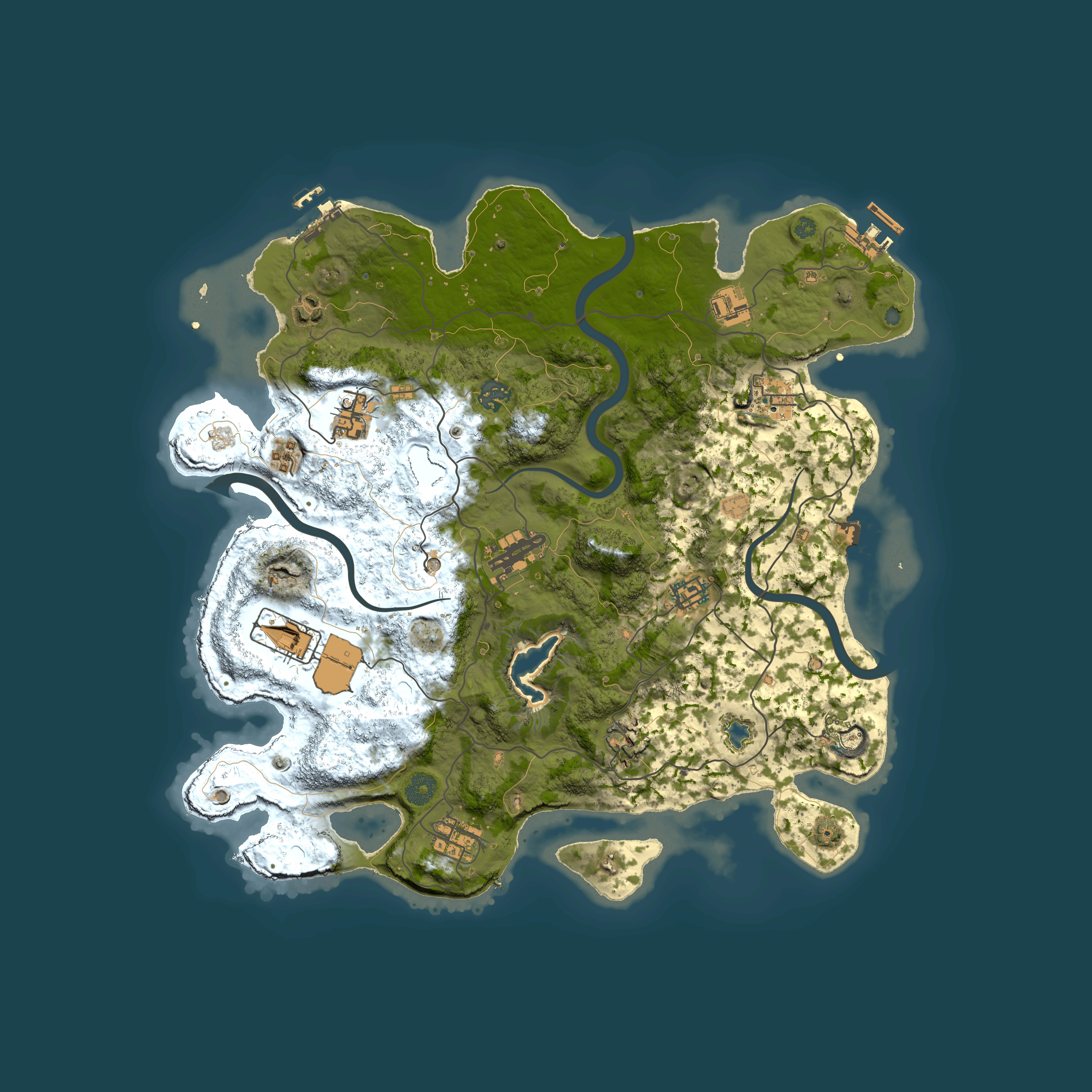 Full top-down render of Rust map seed 806110596, 4000x4000m