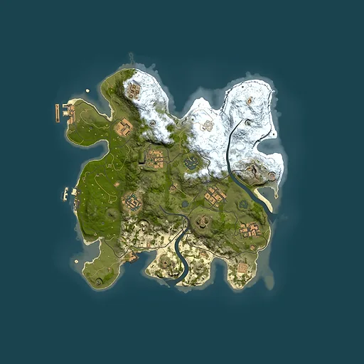 Rust map seed 1284245590, 3000x3000m top-down preview