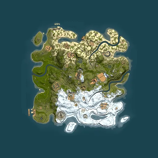 Rust map seed 1244655374, 3500x3500m top-down preview